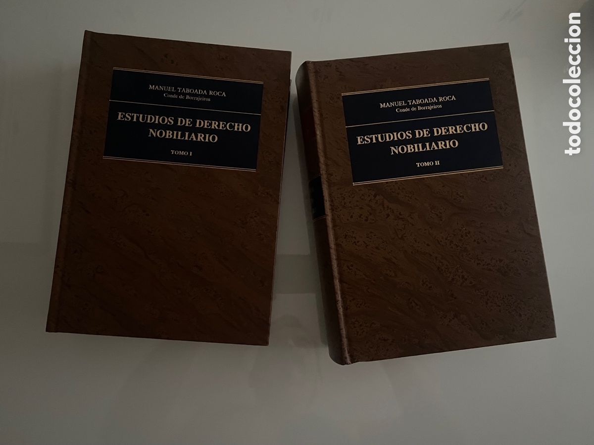Libros de segunda mano: Estudios de derecho nobiliario. 2 tomos. Manuel Taboada Roca - Foto 4