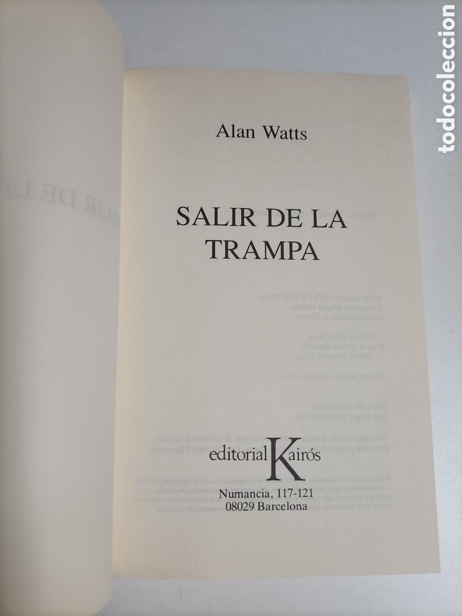 Libros de segunda mano: Salir de la trampa Alan Walts - Foto 5