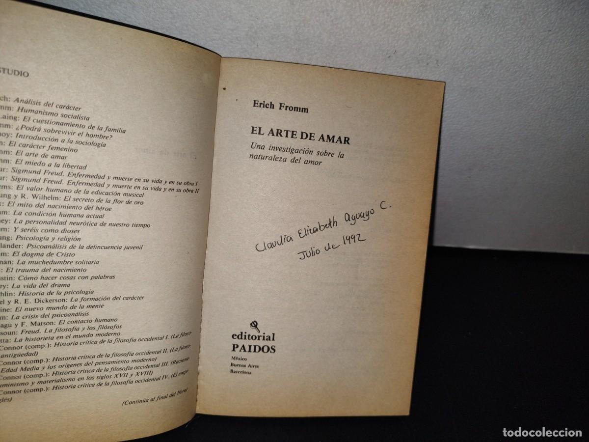 Libros de segunda mano: 77- ERICH FROMM. EL ARTE DE AMAR - Foto 4