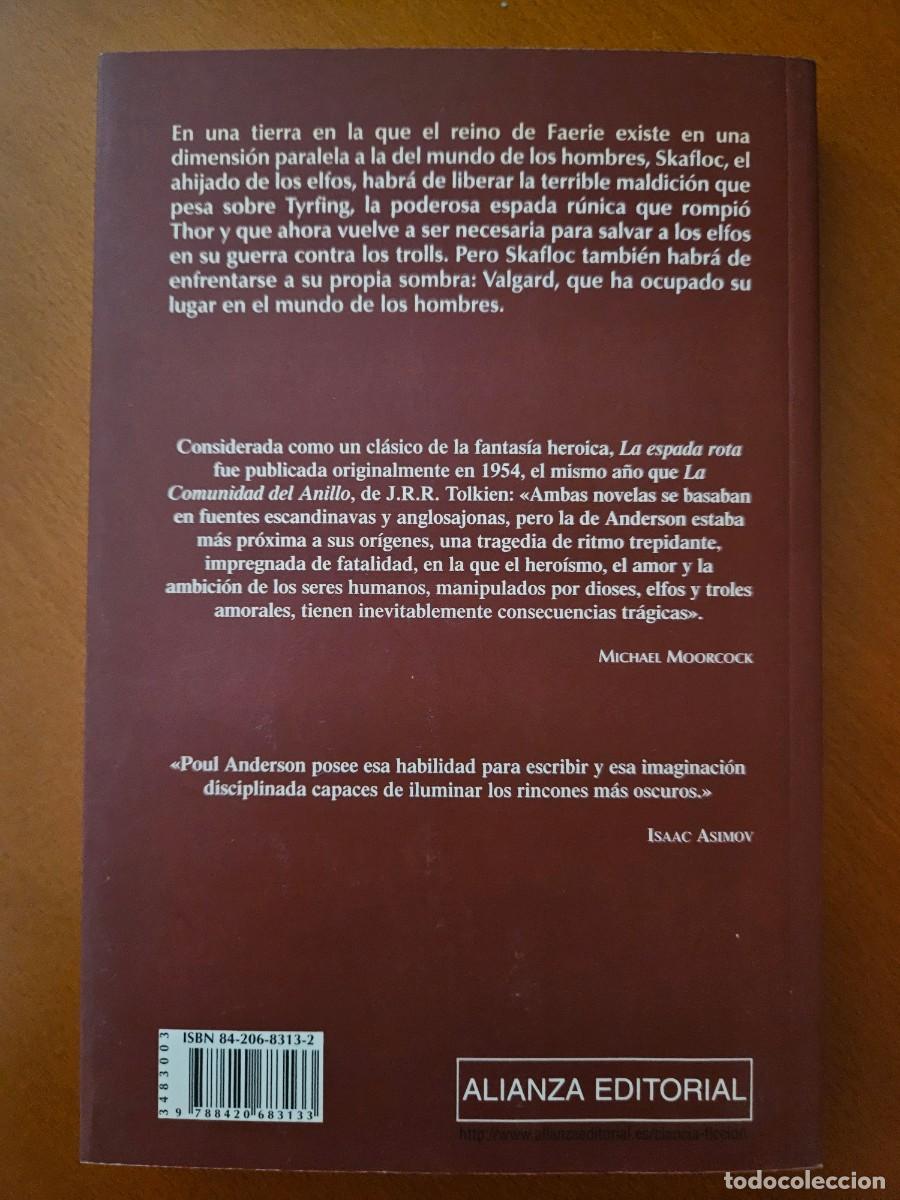 Libros de segunda mano: POUL ANDERSON: LA ESPADA ROTA. RUNAS. - Foto 2