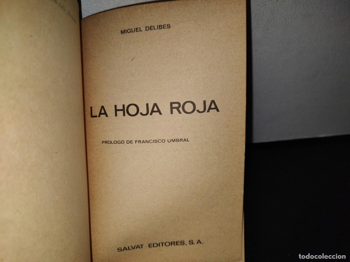 Libros de segunda mano: 78- LA HOJA ROJA - MIGUEL DELIBES - Foto 4