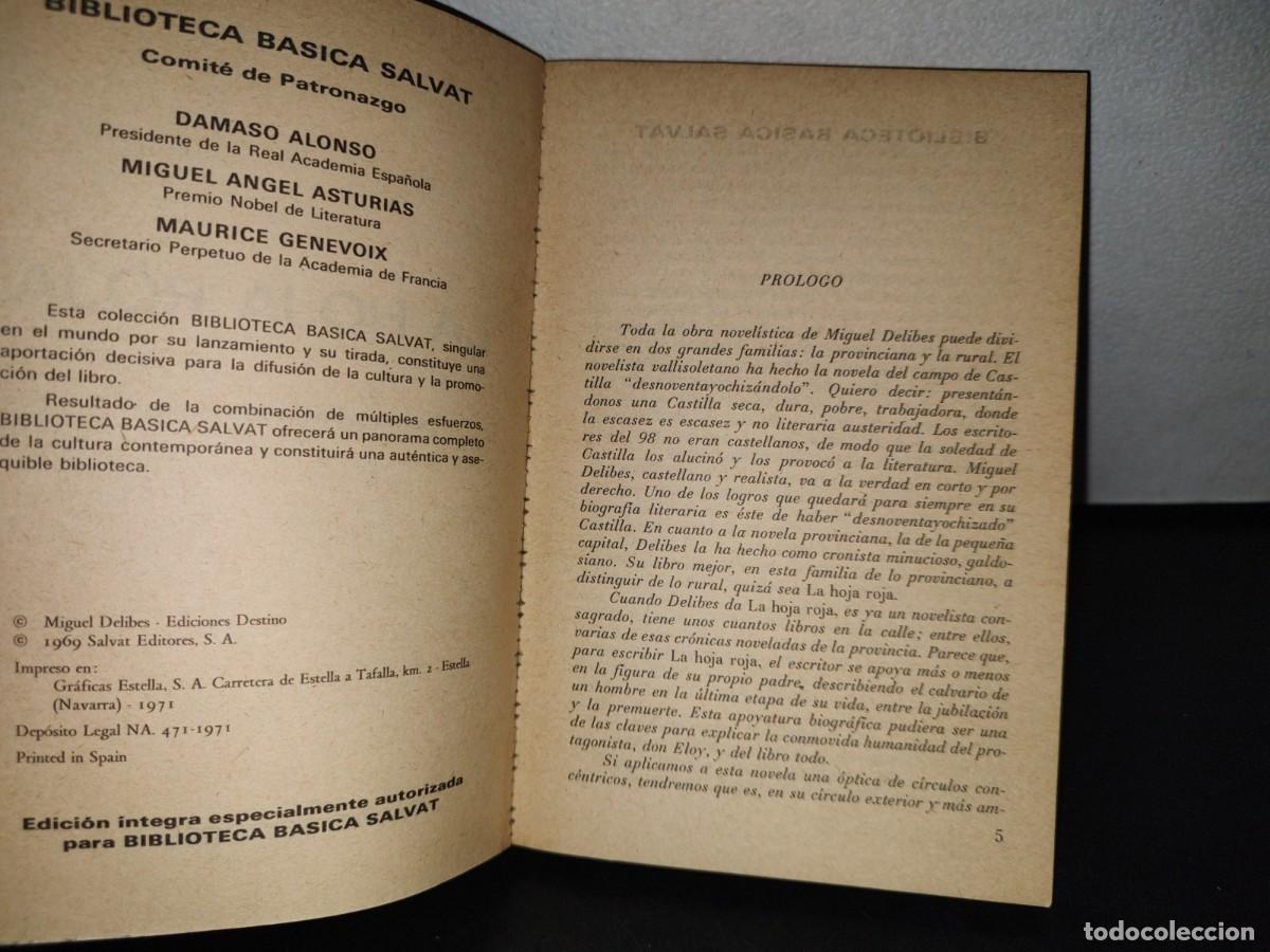Libros de segunda mano: 78- LA HOJA ROJA - MIGUEL DELIBES - Foto 5