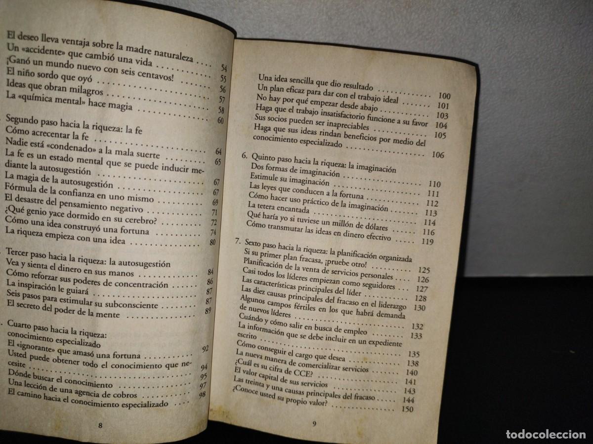 Libros de segunda mano: 78- PIENSE Y H&Aacute;GASE RICO - NAPOLEON HILL - Foto 7
