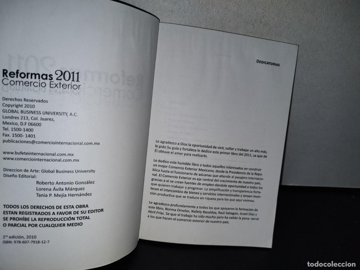 Libros de segunda mano: 78- REFORMA 2011. COMERCIO EXTERIOR - EDUARDO REYES D&Iacute;AZ-LEAL - Foto 3