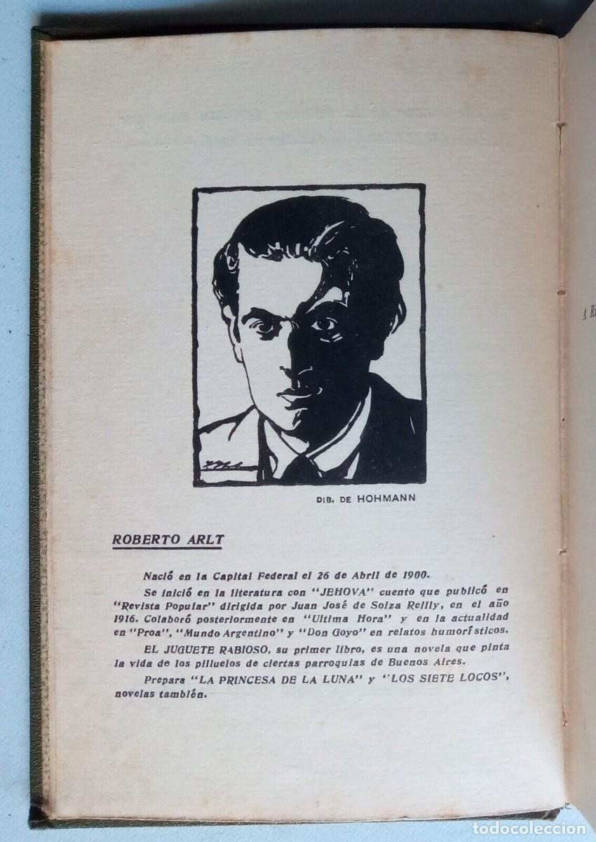 Libros de segunda mano: Arlt, Roberto - El Juguete Rabioso - Primera Edici&oacute;n - (1926) - Foto 3