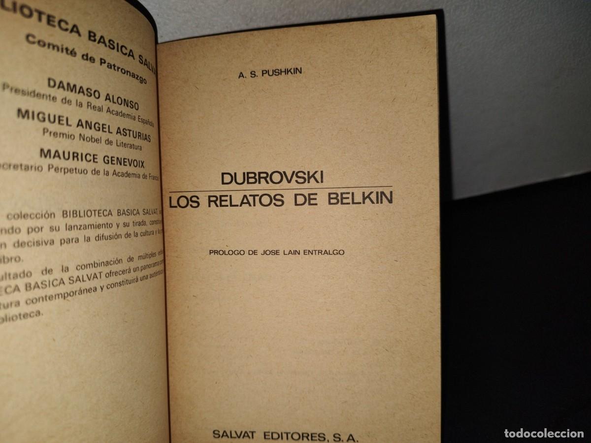 Libros de segunda mano: 76- DUBROVSKI / LOS RELATOS DE BELKIN - A. S. PUSHKIN - Foto 3