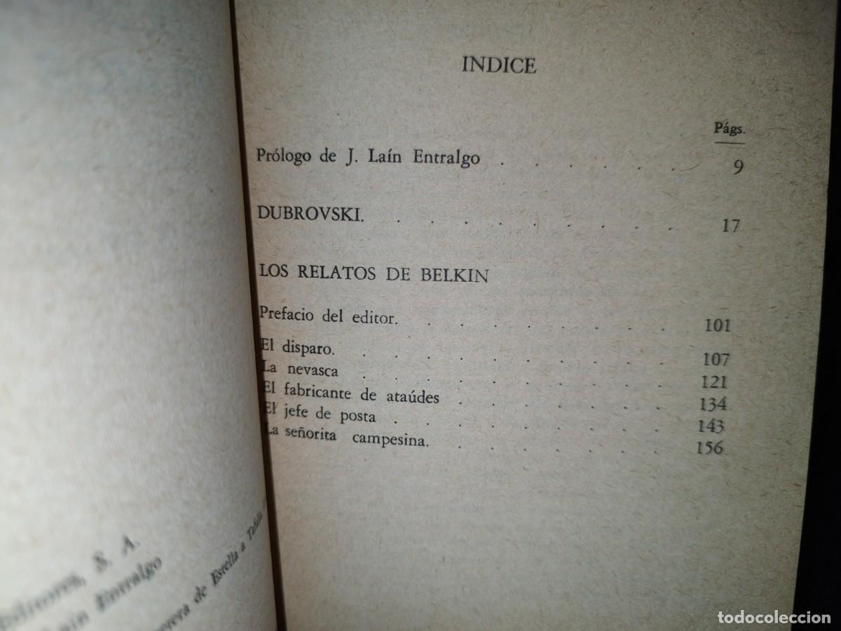 Libros de segunda mano: 76- DUBROVSKI / LOS RELATOS DE BELKIN - A. S. PUSHKIN - Foto 5