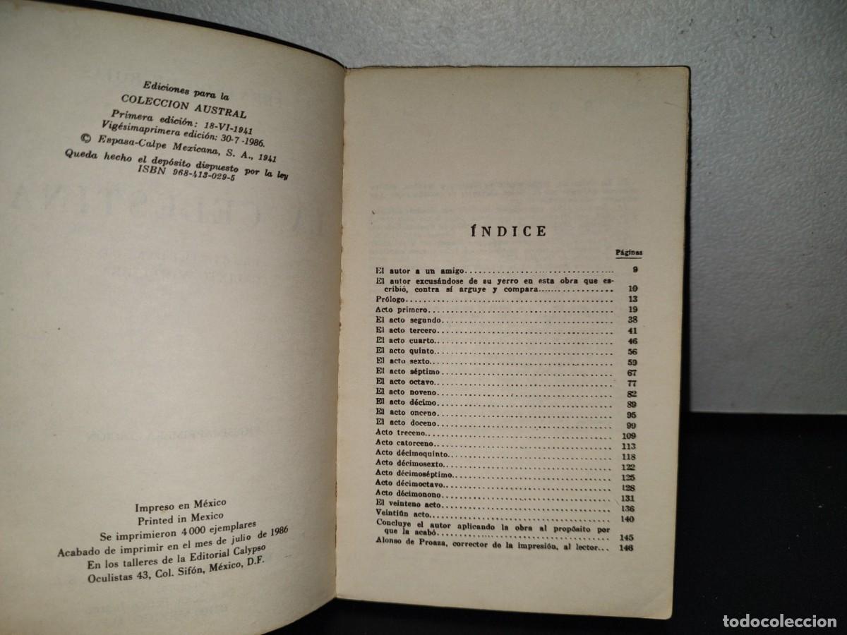 Libros de segunda mano: 78- LA CELESTINA - FERNANDO DE ROJAS - ESPASA CALPE - Foto 4