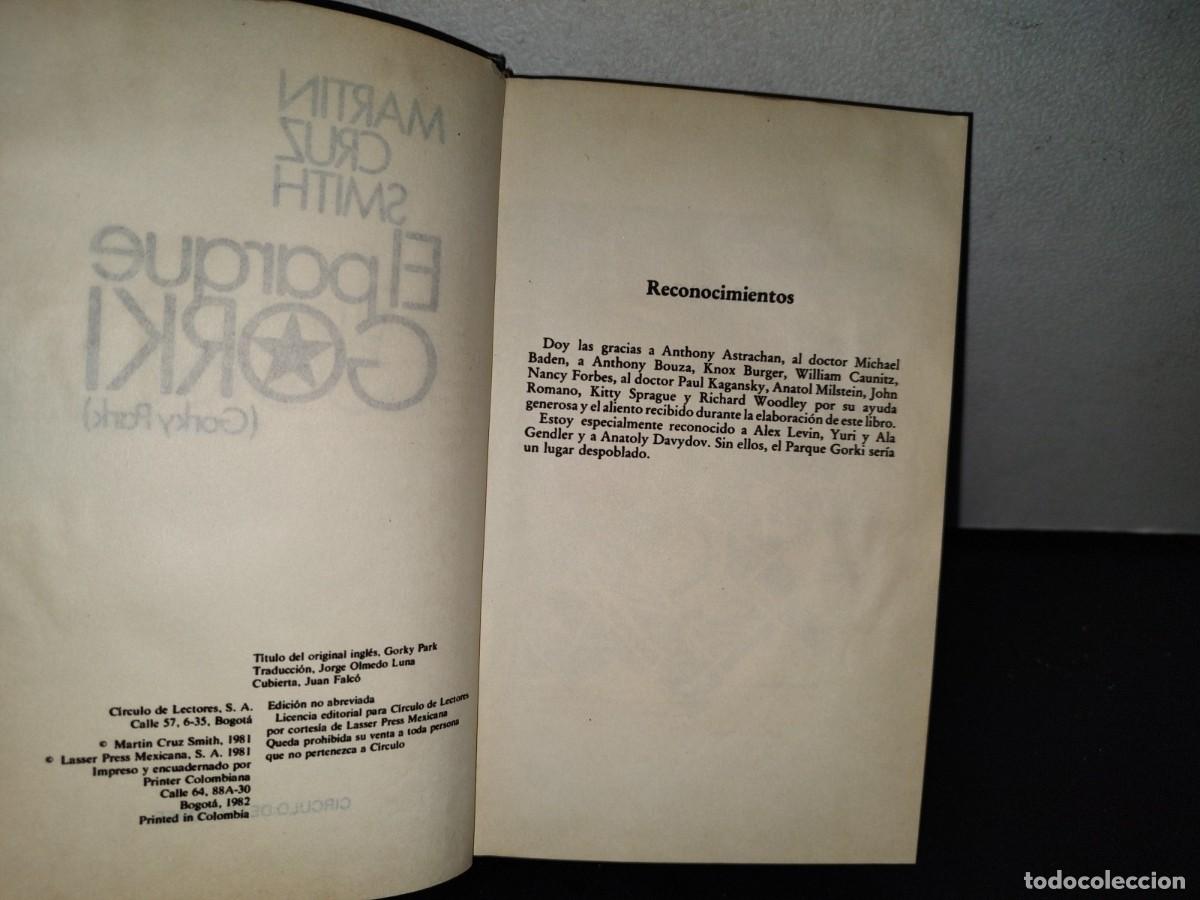 Libros de segunda mano: 78- EL PARQUE GORKI - MARTIN CRUZ SMITH - 1981 - Foto 5
