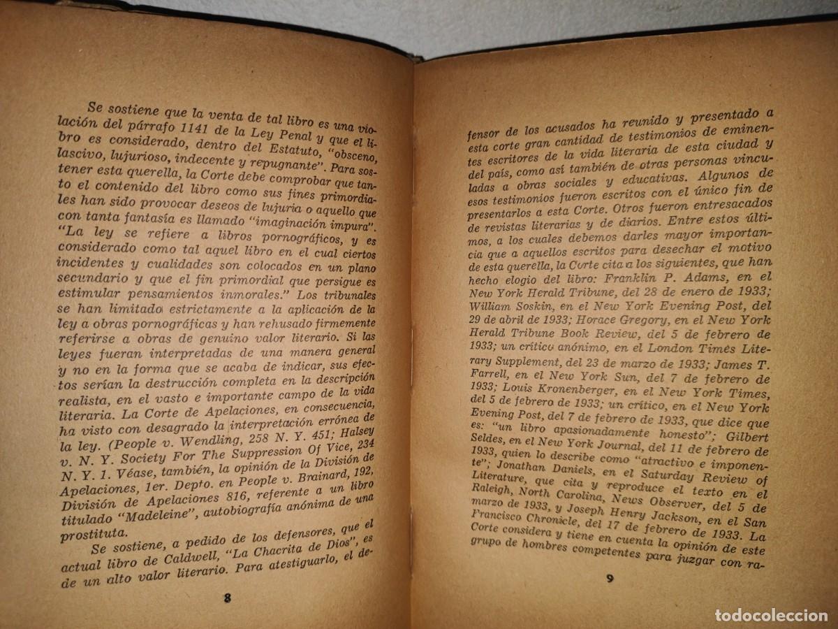 Libros de segunda mano: 78- LA CHACRITA DE DIOS - ERSKINE CALDWELL - 50S - Foto 4