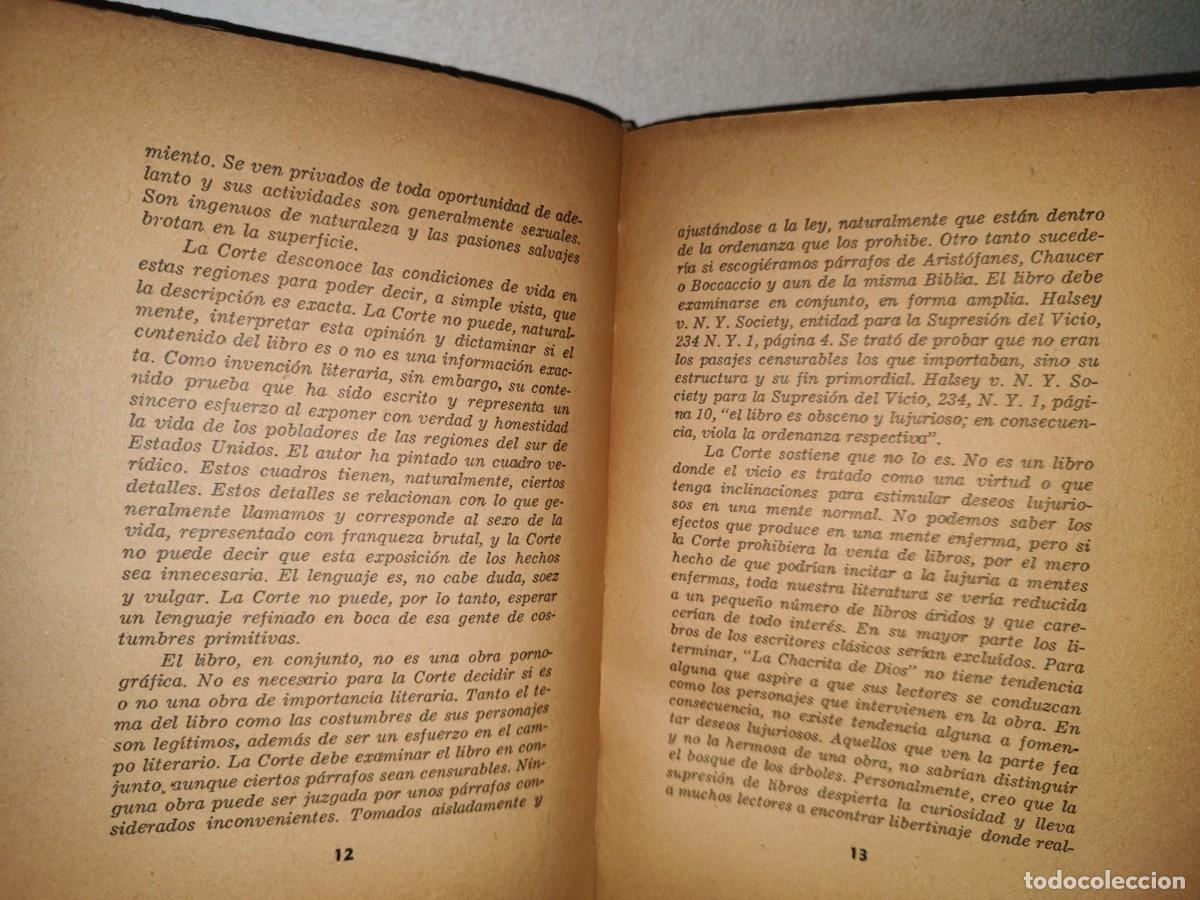 Libros de segunda mano: 78- LA CHACRITA DE DIOS - ERSKINE CALDWELL - 50S - Foto 6