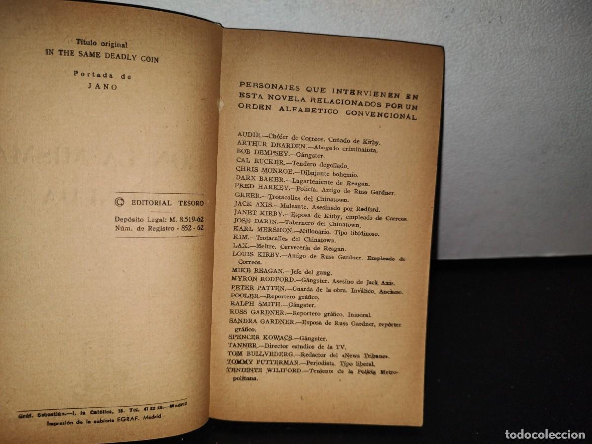 Libros de segunda mano: 78- CON LA MISMA MONEDA - LEO MASON - EDITORIAL TESORO - 1962 - Foto 5