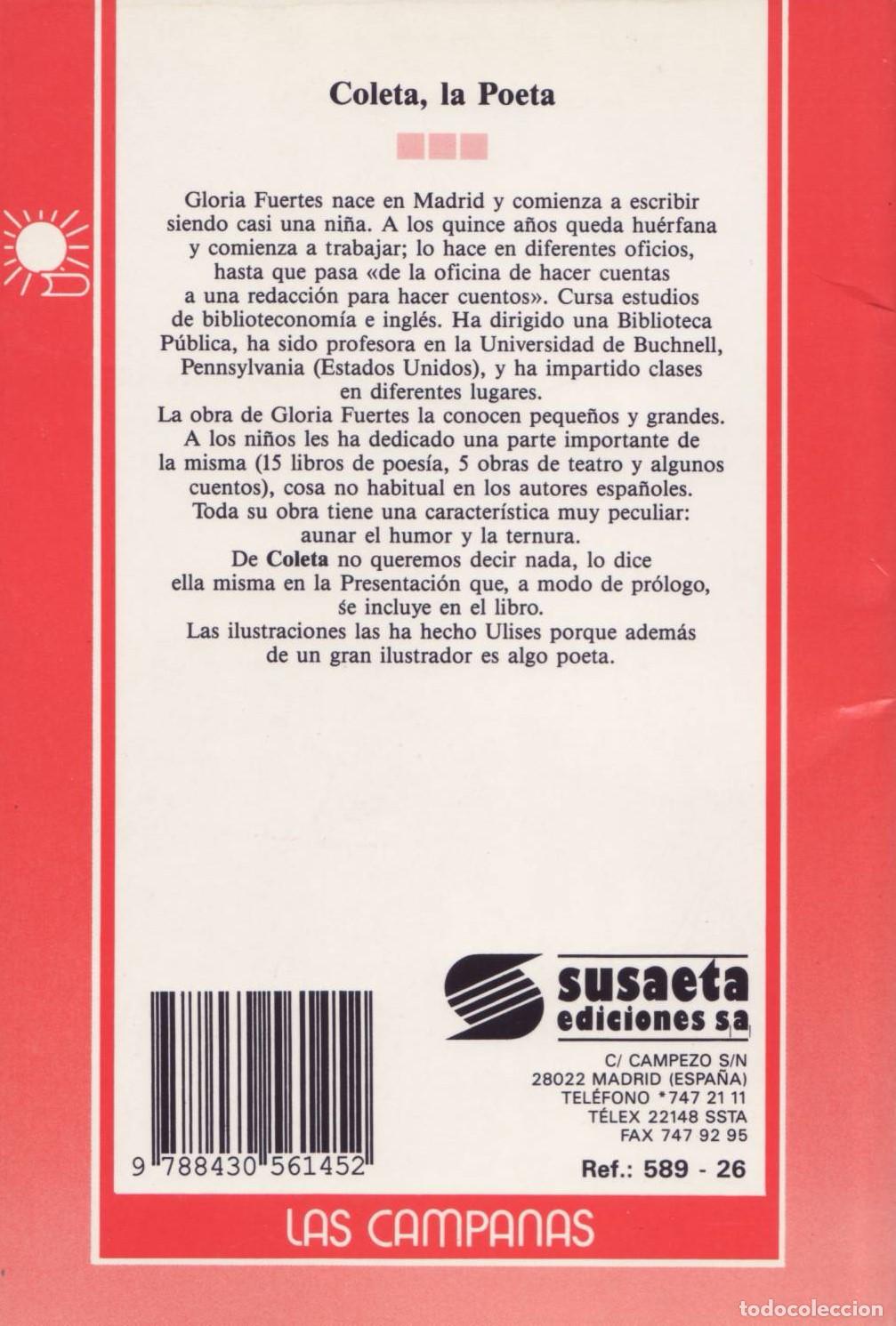 Libros de segunda mano: Coleta la poeta - Fuertes, Gloria - Foto 3