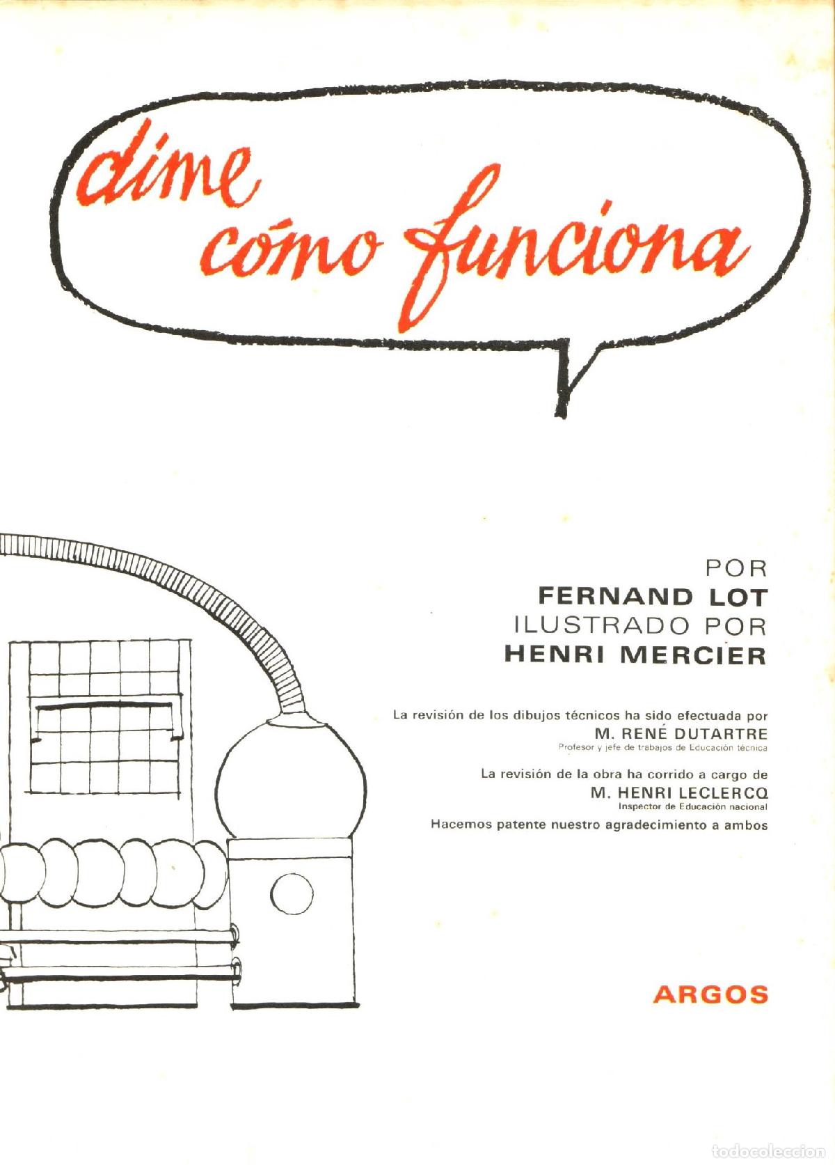 Libros de segunda mano: Dime como funciona - Lot, Fernand - Foto 1