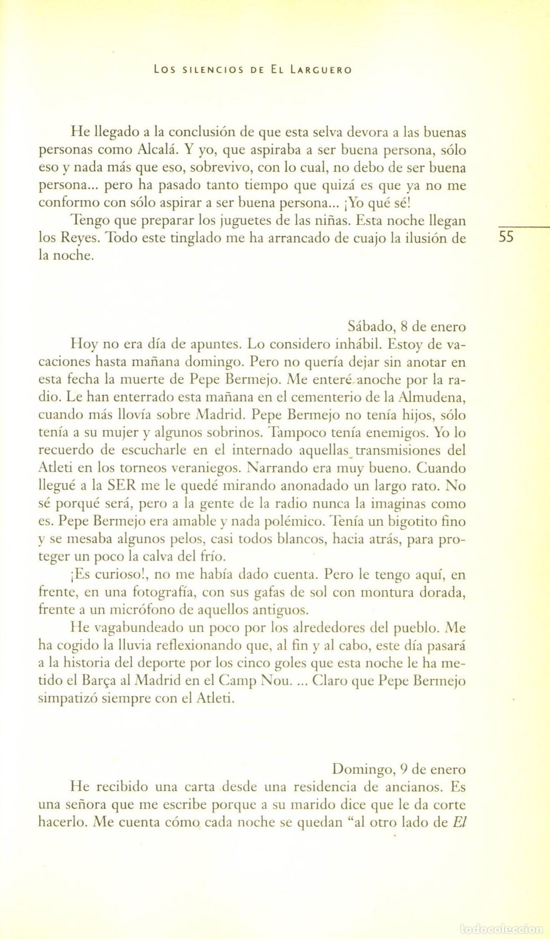 Libros de segunda mano: Los silencios de El larguero - de la Morena, Jose Ramon - Foto 2