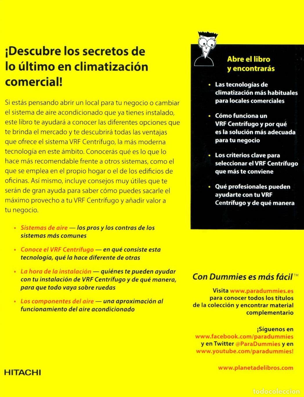 Libros de segunda mano: VRF centrifugo para Dummies - Montoya, Carlos y de la Merced, David - Foto 2