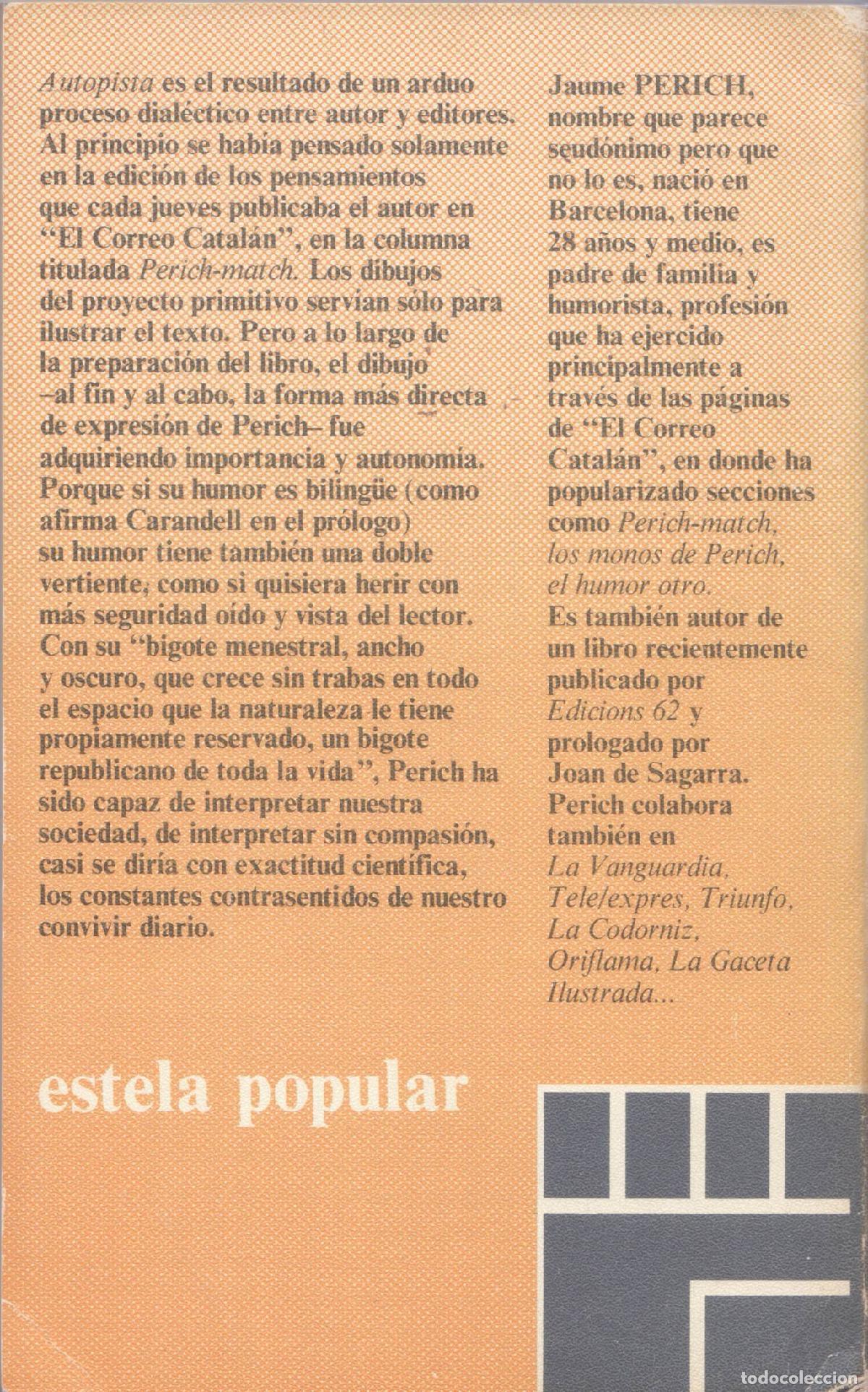 Libros de segunda mano: Autopista - Perich, Jaume - Foto 3