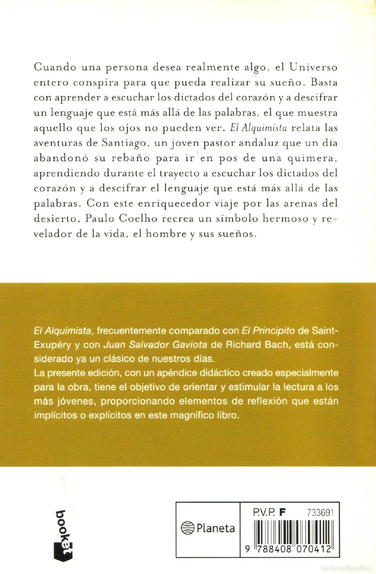 Libros de segunda mano: El alquimista - Coelho, Paulo - Foto 2