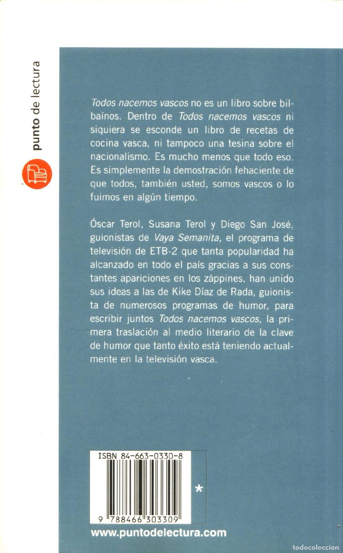 Libros de segunda mano: Todos nacemos vascos - Terol, Oscar - Foto 3