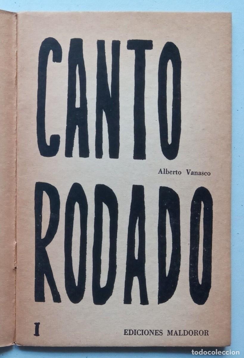 Libros de segunda mano: Vanasco, Alberto - Canto Rodado - Primera Edici&oacute;n - (1962) - Foto 2