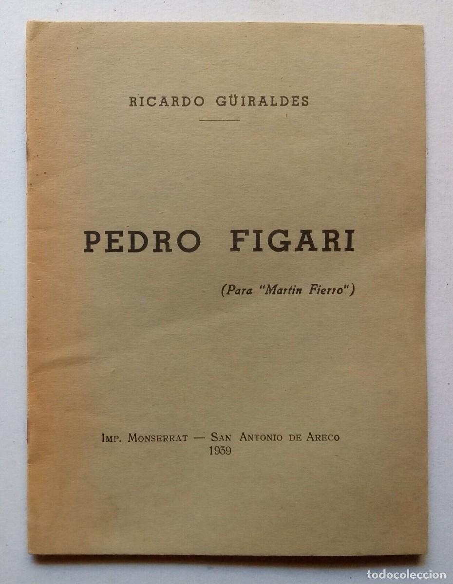 Libros de segunda mano: G&uuml;iraldes, Ricardo - Pedro Figari - (1939) - Foto 1