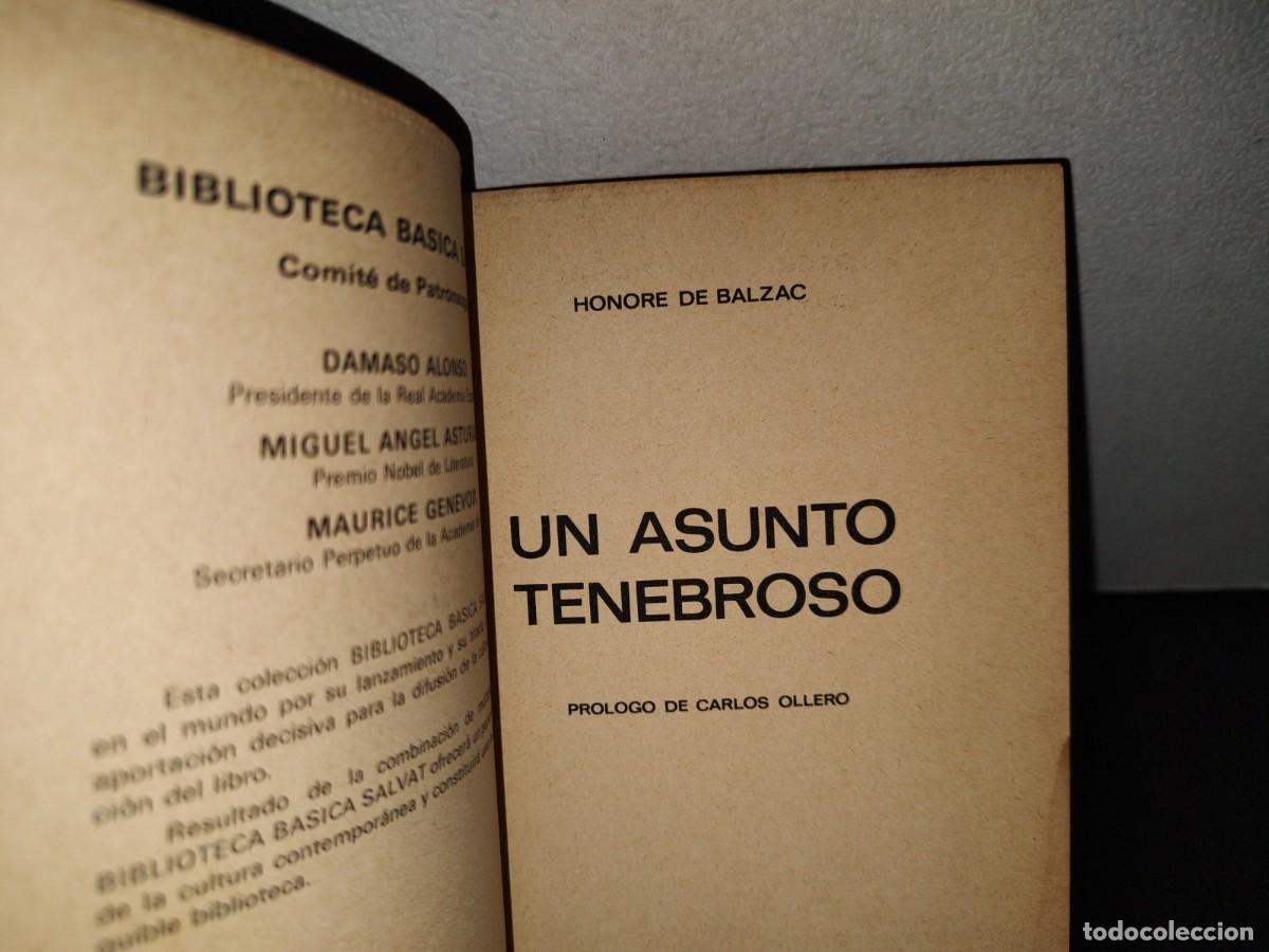 Libros de segunda mano: 78- UN ASUNTO TENEBROSO - HONORE DE BALZAC - Foto 4