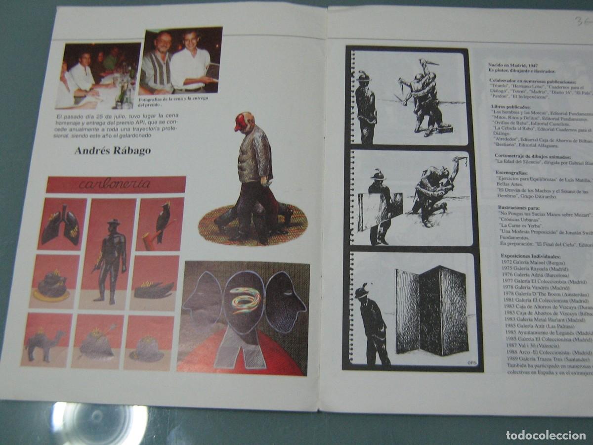 Libros de segunda mano: ANDRES RABAGO. Premio API 1990. El Roto. Ops. - Foto 2