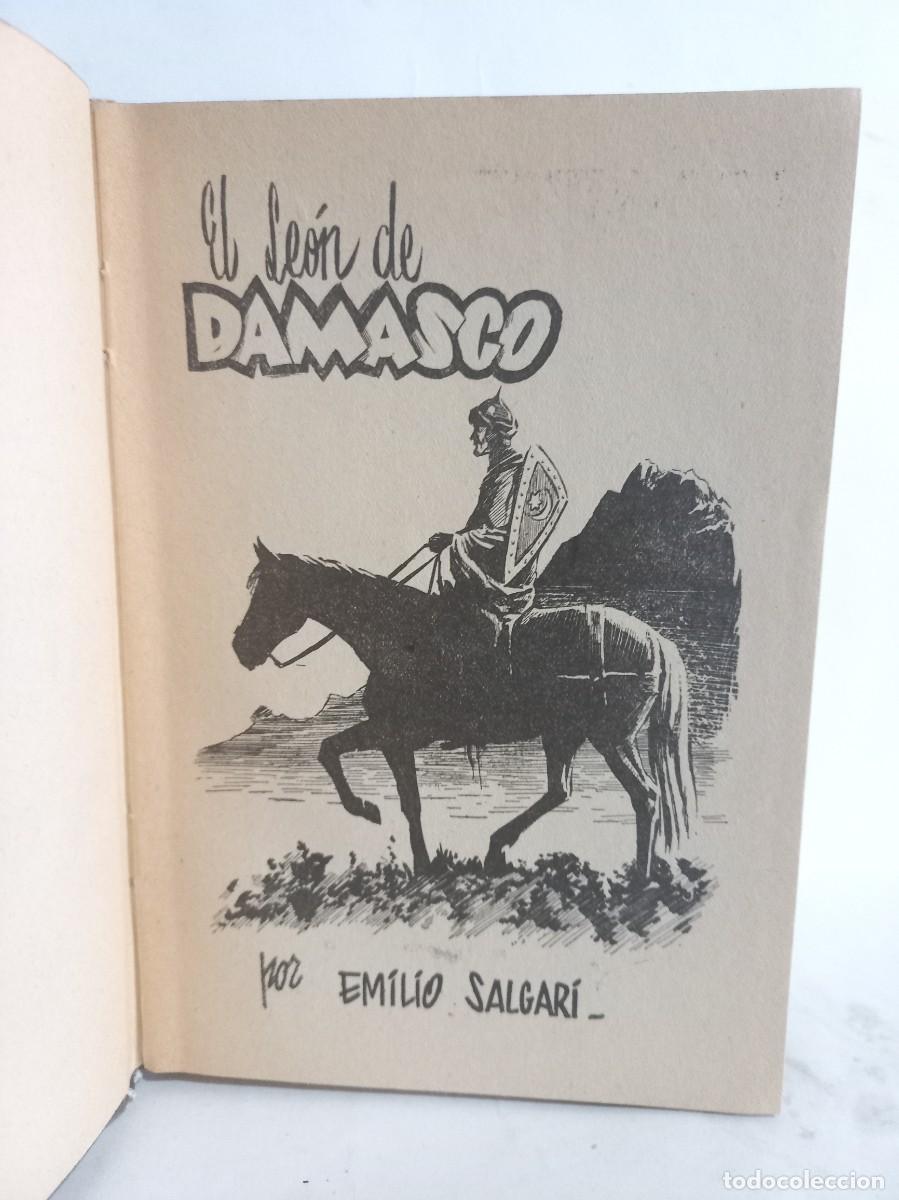Libros de segunda mano: Emilio Salgari - El Le&oacute;n de Damasco - 1956 - Foto 2