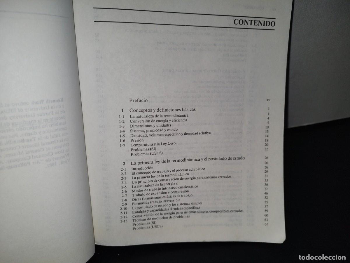 Libros de segunda mano: 87-2- TERMODIN&Aacute;MICA - KENNETH WARK, JR. - 5A. ED. 1995 - Foto 7