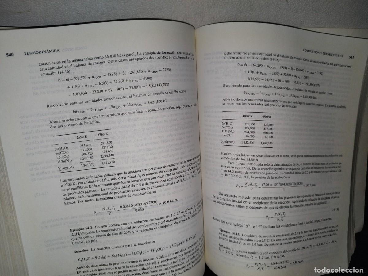 Libros de segunda mano: 87-2- TERMODIN&Aacute;MICA - KENNETH WARK, JR. - 5A. ED. 1995 - Foto 12