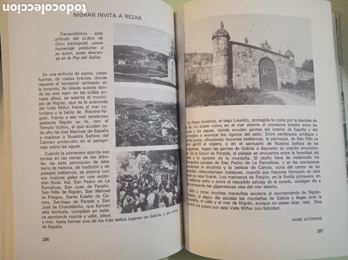 Libros de segunda mano: Nigr&aacute;n &rdquo; Perla de la Costa M&aacute;gica &rdquo;. GALICIA. - Foto 10
