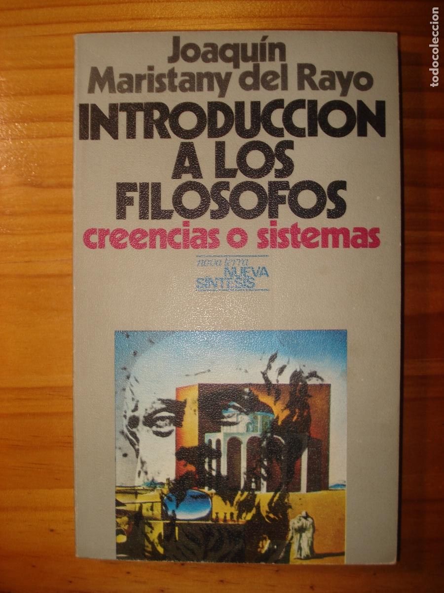 Libros de segunda mano: Joaqu&iacute;n Maristany del Rayo Introducci&oacute;n a los fil&oacute;sofos Nova Terra 1976 - Foto 1