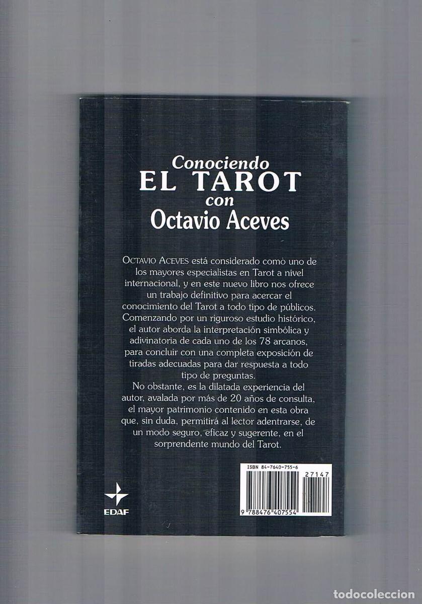 Libros de segunda mano: Conociendo el tarot con Octavio Aceves Edaf 1993 - Foto 2