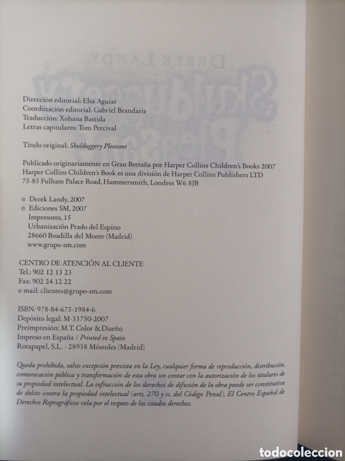 Libros de segunda mano: Detective esqueleto Skulduggery Pleasant Derek Landy - Foto 4