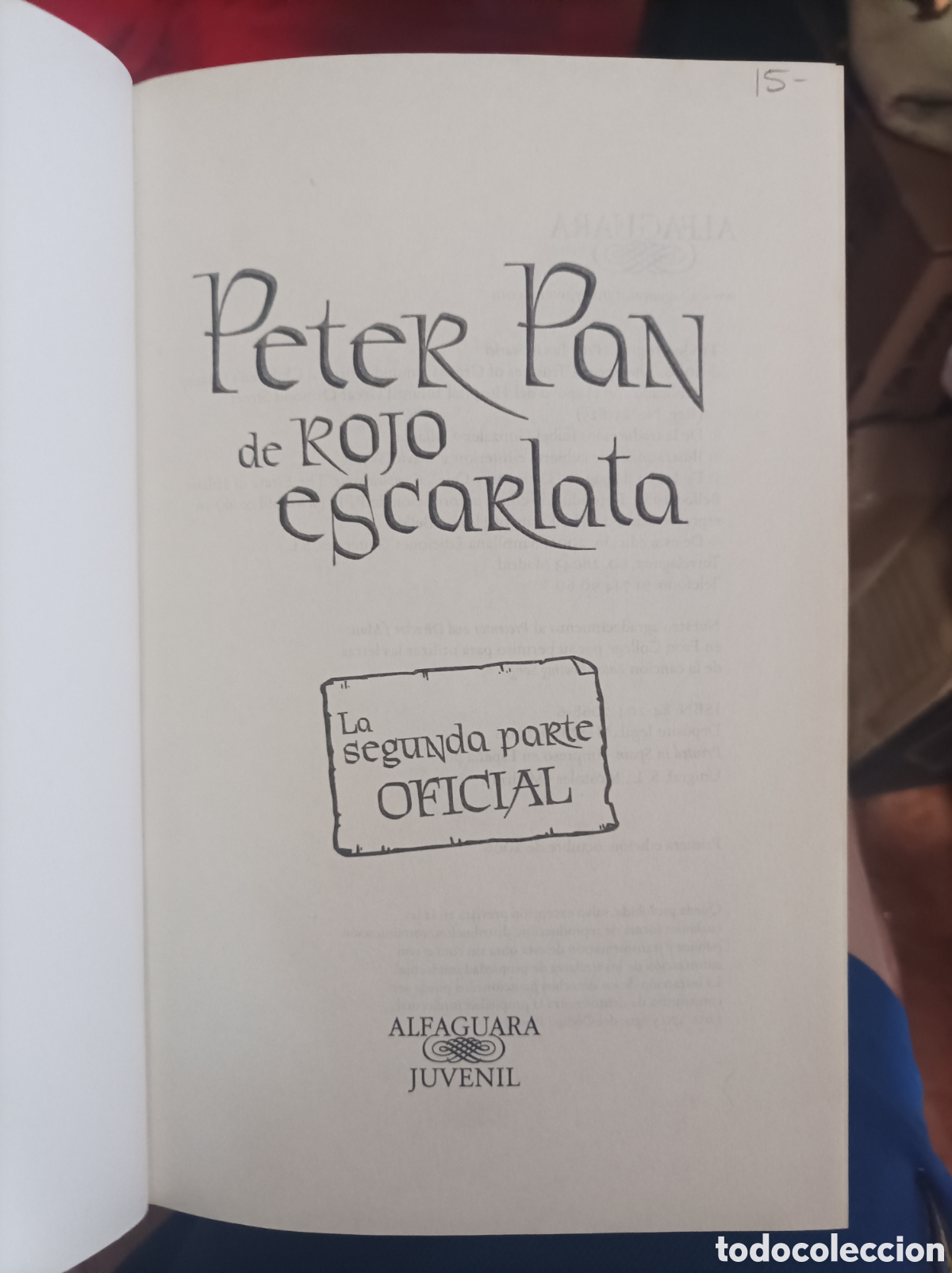 Libros de segunda mano: Peter pan de rojo escarlata Geraldine McCaughrean-primera edici&oacute;n - Foto 3