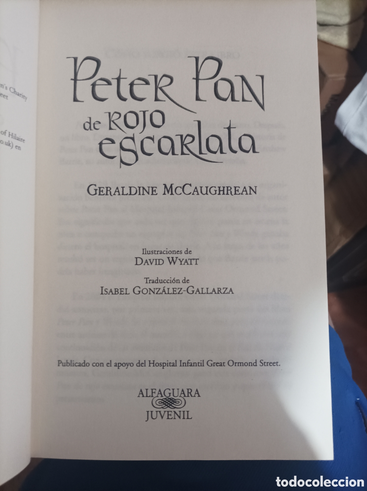 Libros de segunda mano: Peter pan de rojo escarlata Geraldine McCaughrean-primera edici&oacute;n - Foto 5