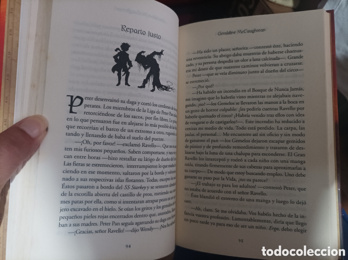 Libros de segunda mano: Peter pan de rojo escarlata Geraldine McCaughrean-primera edici&oacute;n - Foto 6