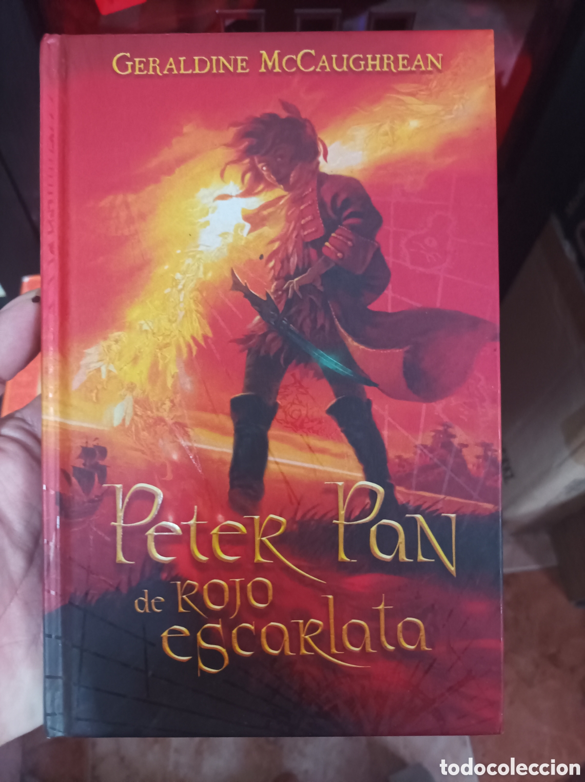 Libros de segunda mano: Peter pan de rojo escarlata Geraldine McCaughrean-primera edici&oacute;n - Foto 1
