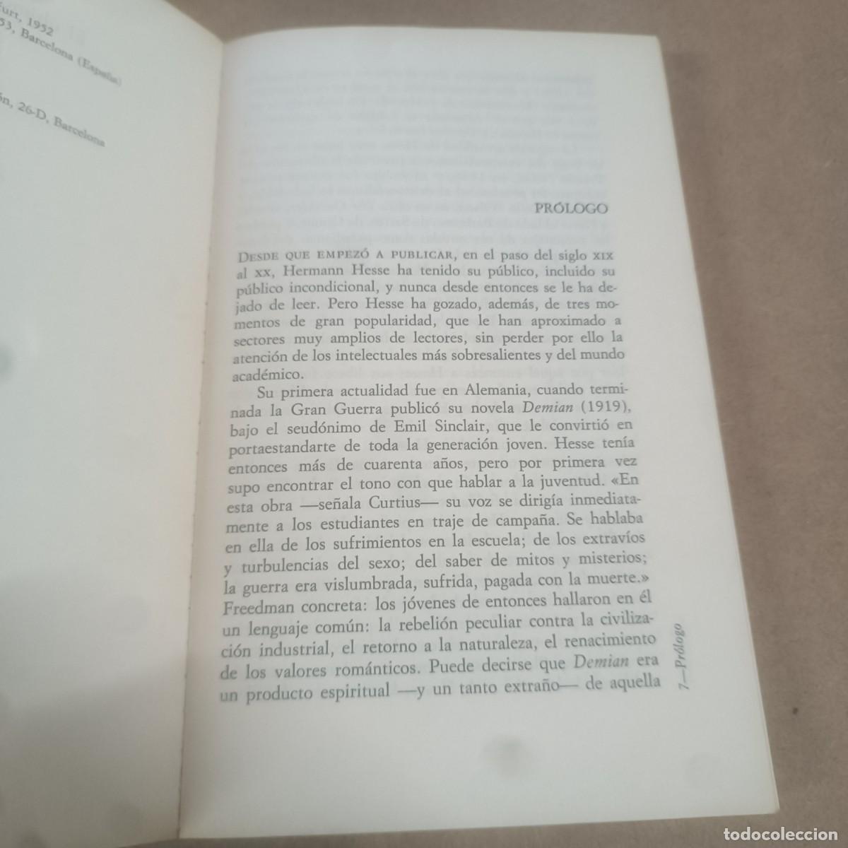 Libros de segunda mano: El &uacute;ltimo verano de Klingsor - Hermann Hesse REF 1824 - Foto 4