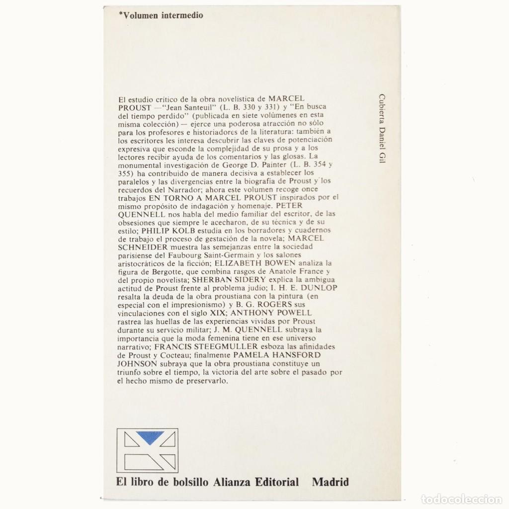 Libros de segunda mano: EN TORNO A MARCEL PROUST. Varios autores - Foto 2