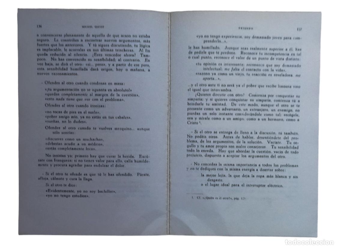 Libros de segunda mano: TRIUNFO - ESPIRITUALIDAD N&ordm; 2 / MICHEL QUOIST. - Foto 3