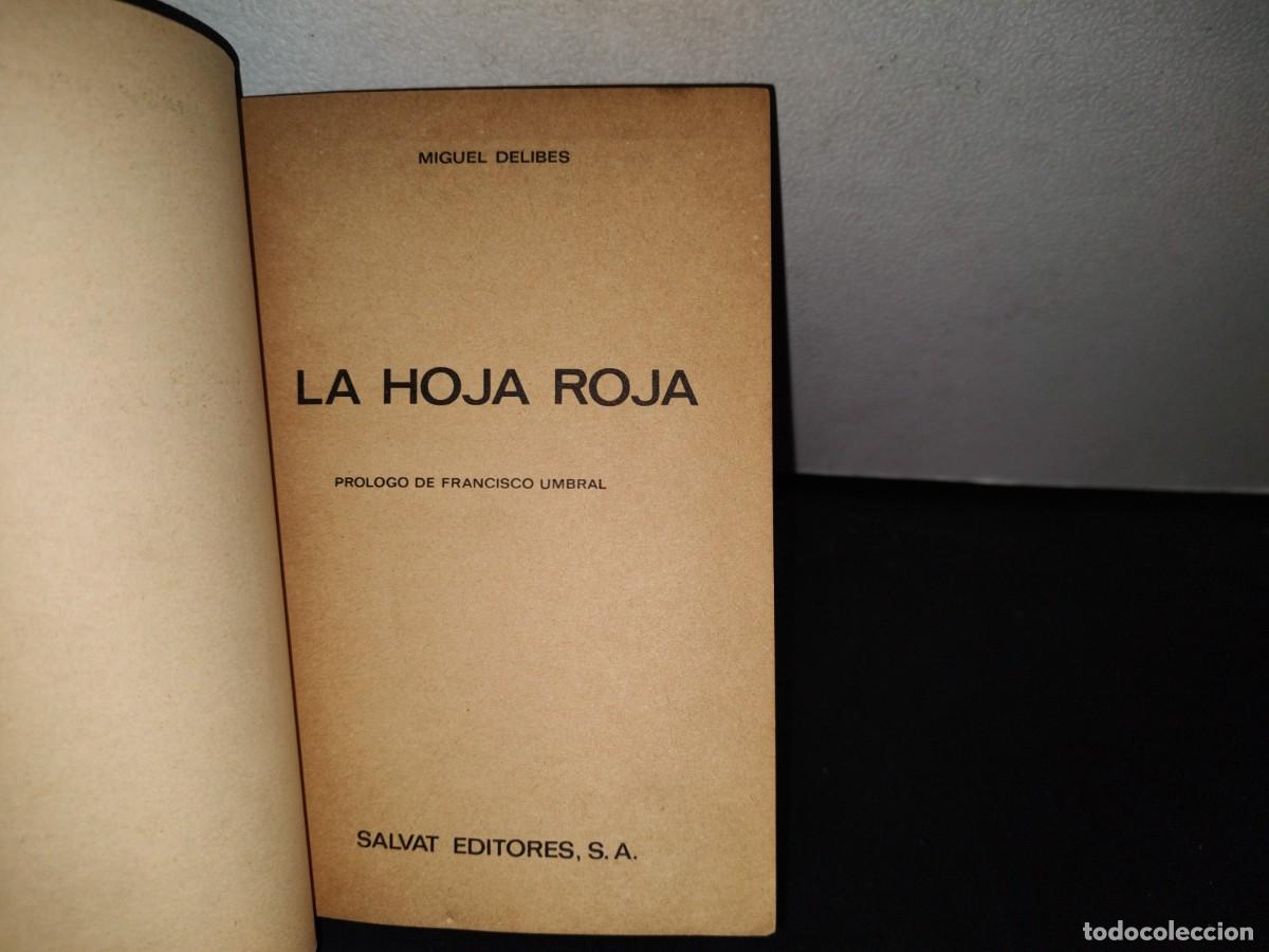 Libros de segunda mano: 88- LA HOJA ROJA - MIGUEL DELIBES - Foto 4
