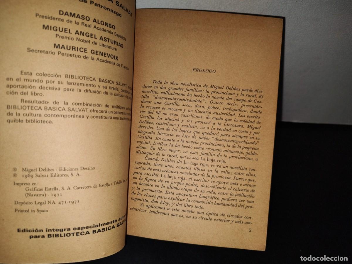 Libros de segunda mano: 88- LA HOJA ROJA - MIGUEL DELIBES - Foto 5