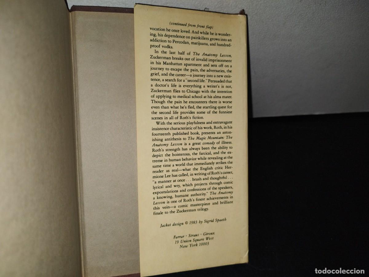 Libros de segunda mano: 87-2- THE ANATOMY LESSON - PHILIP ROTH - FIRST PRINTING, 1983 - Foto 6