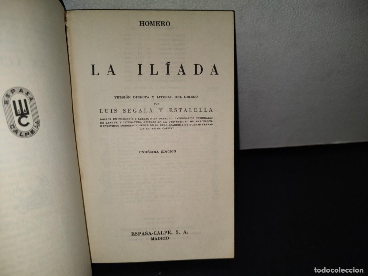 Libros de segunda mano: 88- LA IL&Iacute;ADA - HOMERO - COLECCI&Oacute;N AUSTRAL - Foto 4