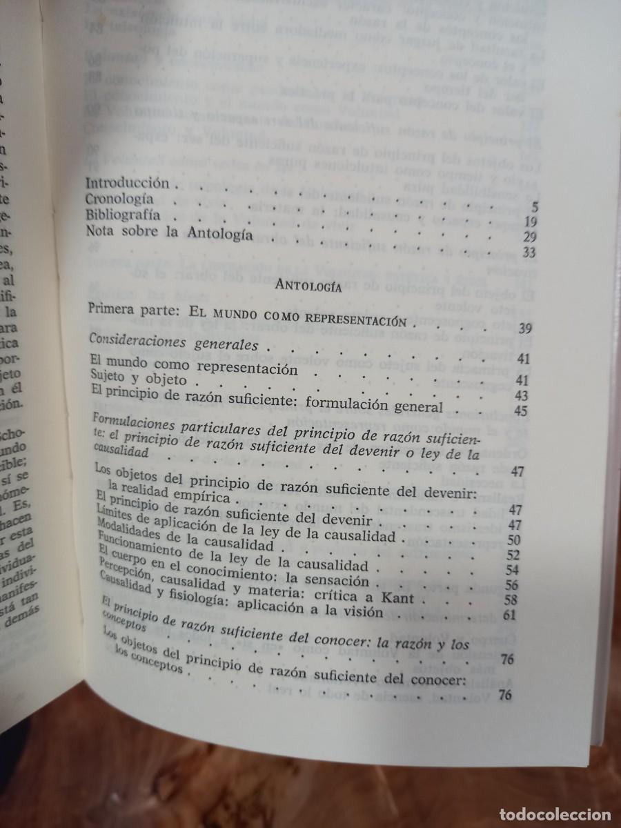 Libros de segunda mano: SCHOPENHAUER - EDICI&Oacute;N DE ANA ISABEL R&Aacute;BADE - ED. PEN&Iacute;NSULA - 1989 - Foto 5