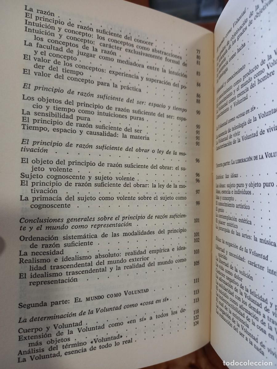 Libros de segunda mano: SCHOPENHAUER - EDICI&Oacute;N DE ANA ISABEL R&Aacute;BADE - ED. PEN&Iacute;NSULA - 1989 - Foto 6