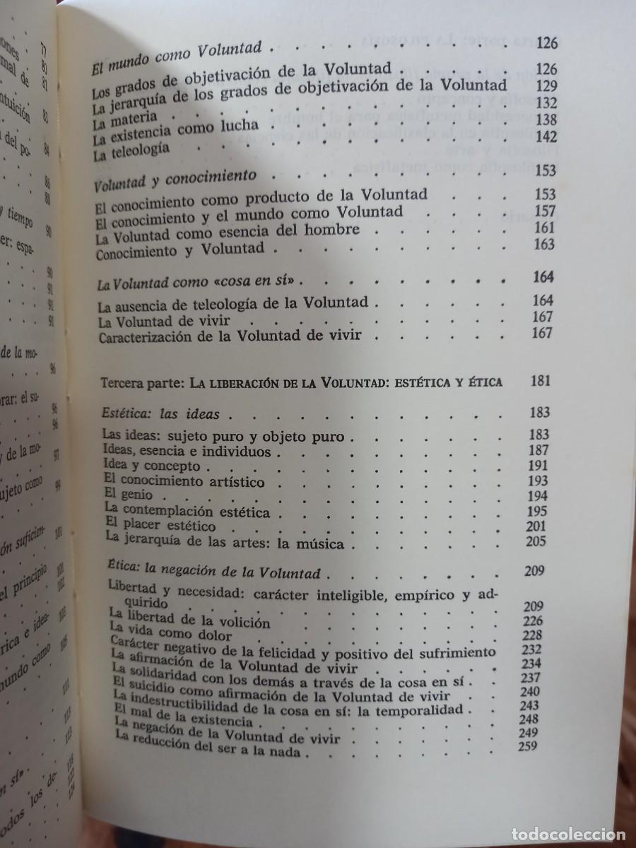 Libros de segunda mano: SCHOPENHAUER - EDICI&Oacute;N DE ANA ISABEL R&Aacute;BADE - ED. PEN&Iacute;NSULA - 1989 - Foto 7