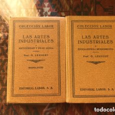 Libros de segunda mano: LAS ARTES INDUSTRIALES I Y II. G. LEHNERT. LABOR. PASTA DURA