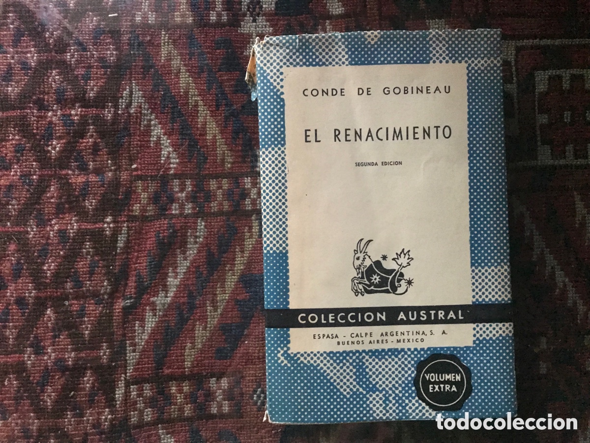 Libros de segunda mano: El renacimiento. Conde de Gobineau . Austral - Foto 1